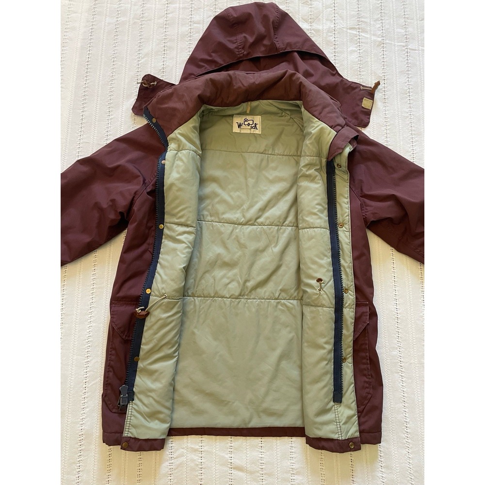 Vintage Woolrich Canvas Mountain‎ Parka/Canvas Coat. Wine Color. Size Medium. - Picture 10 of 16